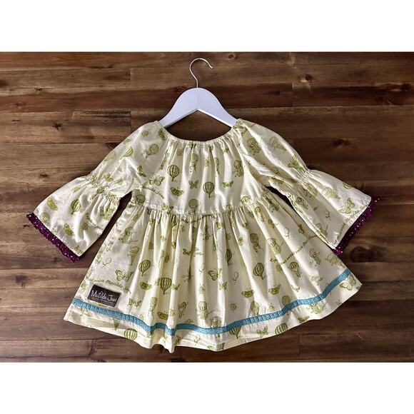 Matilda Jane Paint By Numbers Cream Gold Purple Blue Limelight Peasant Top 6 - Picture 9 of 9